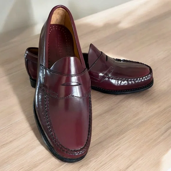 G.H. Bass & Co. Earl 2 Pebbled Men’s 8.5M Dark Brown Leather Boat Shoes Loafers G.H. Bass & Co. | Shoes | G H Bass Co Kilted Loafers Brown  main image 2